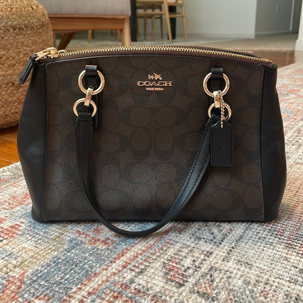 Coach Leather Mini Christie Carryall Bag